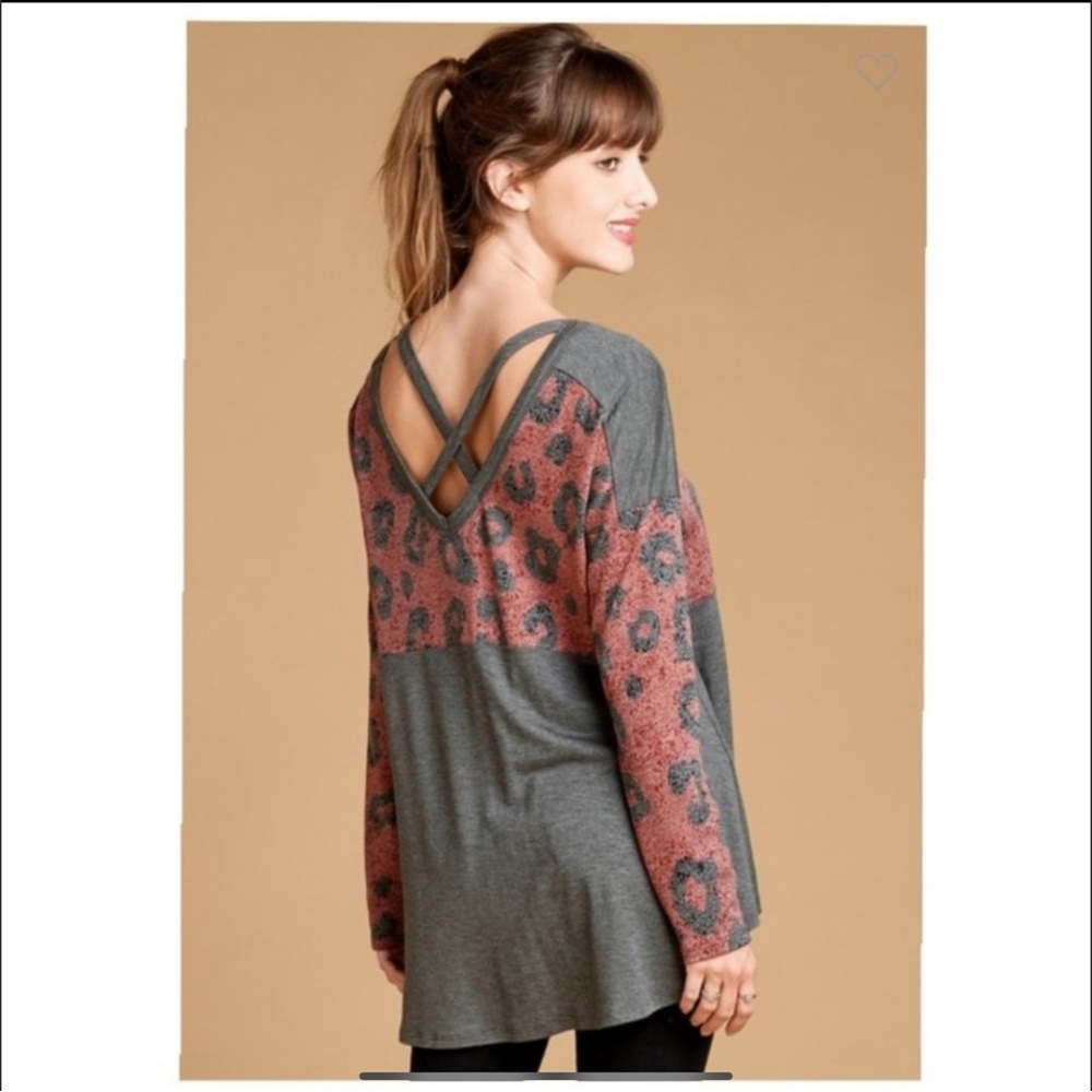 CHEETAH PRINT TOP